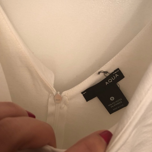 White Midi Dress AQUA - Picture 7 of 8